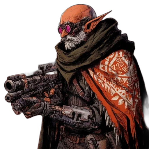 mask, weapon, jacket, staff transparent PNG cut-out