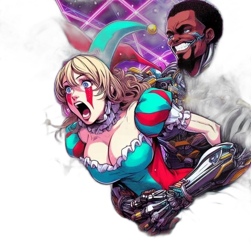 concept art, cyberpunk, comic book art, anime transparent PNG cut-out