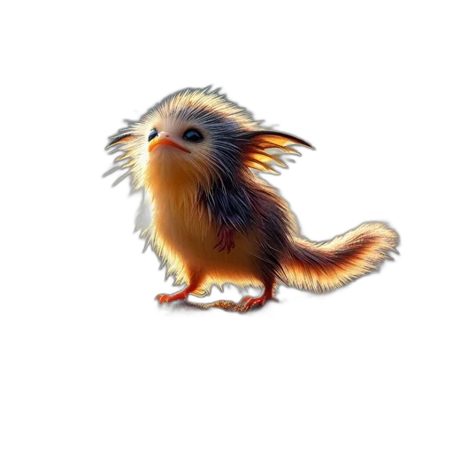 dragon, hair, creature, animal transparent PNG cut-out