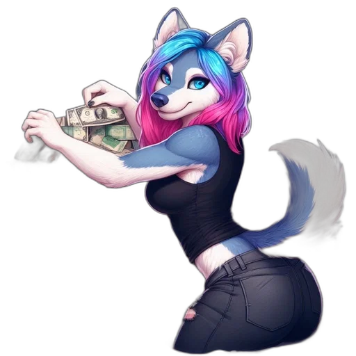 concept art, vaporwave, cartoon, cyberpunk transparent PNG cut-out