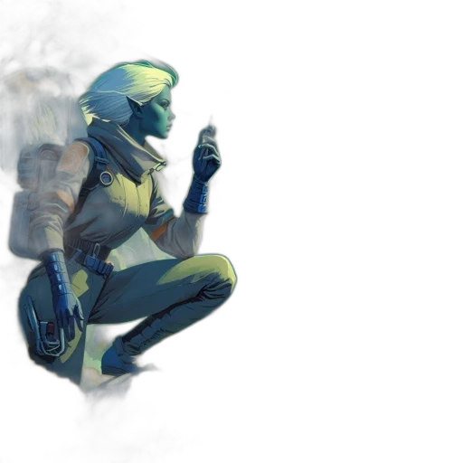 robot, mask, jacket, dragon transparent PNG cut-out