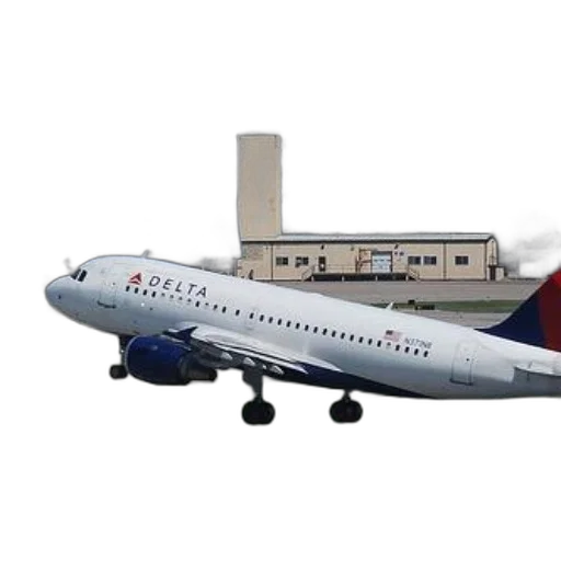 3d render, concept art, delta, airplane transparent PNG cut-out
