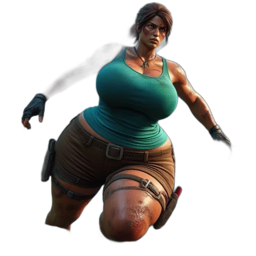 weapon, dress, face, creature transparent PNG cut-out