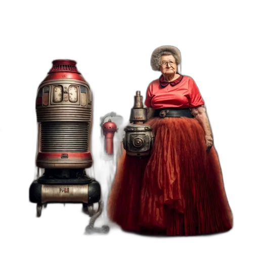 robot, dress, bottle, car transparent PNG cut-out