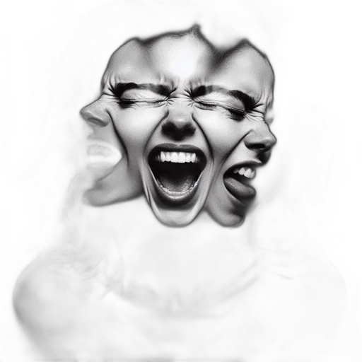 face, mask, creature, hair transparent PNG cut-out