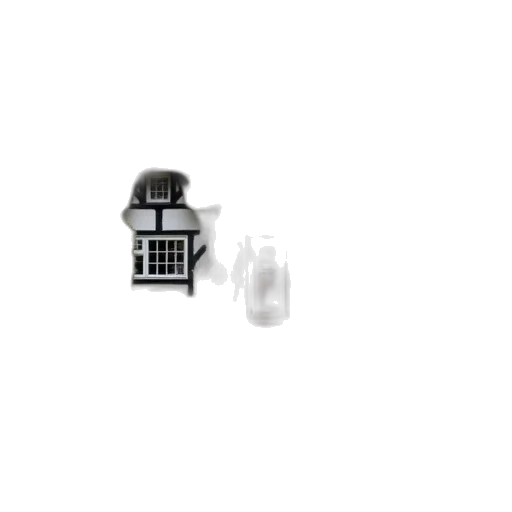 jewelry, bottle, thatched, cottage transparent PNG cut-out