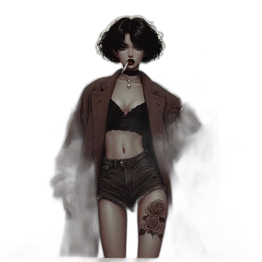 jacket, creature, mask, dress transparent PNG cut-out