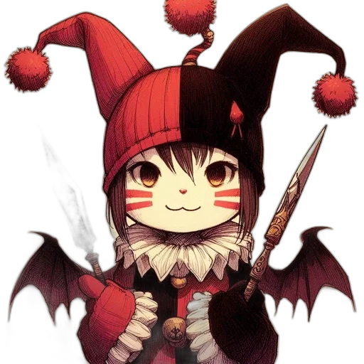 staff, hat, dragon, creature transparent PNG cut-out