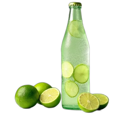 bottle, food, weapon, 3d render transparent PNG cut-out