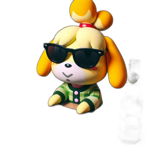 animal, staff, jacket, 3d render transparent PNG cut-out