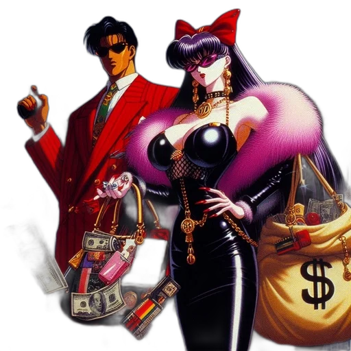 jacket, comic book art, cyberpunk, concept art transparent PNG cut-out
