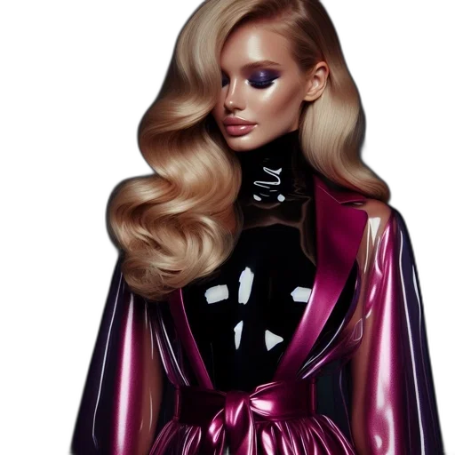 hair, dress, jacket, concept art transparent PNG cut-out