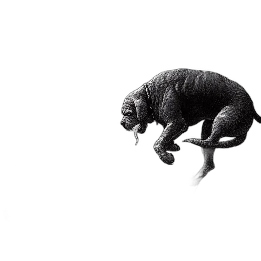 creature, animal, hair, dragon transparent PNG cut-out