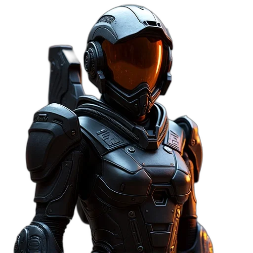 robot, concept art, 3d render, pixel art transparent PNG cut-out