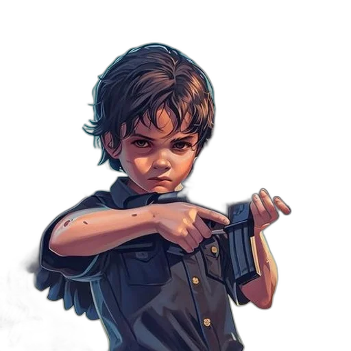 weapon, comic book art, concept art, photorealistic transparent PNG cut-out