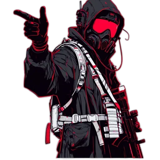 jacket, cyberpunk, concept art, comic book art transparent PNG cut-out