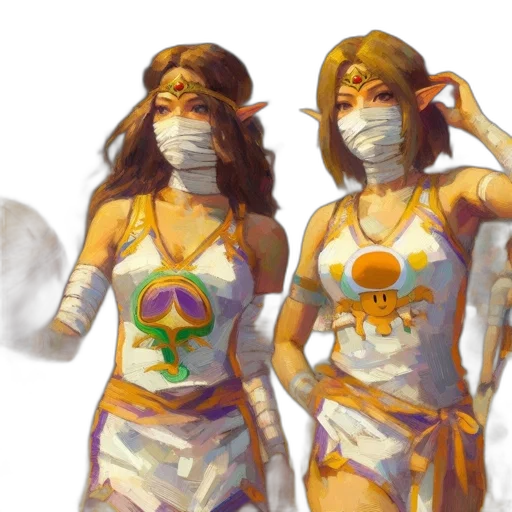mask, concept art, fantasy art, pixel art transparent PNG cut-out