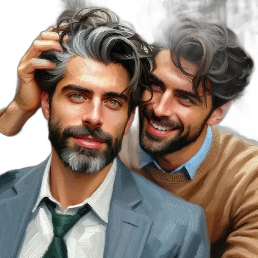 hair, photorealistic, concept art, fantasy art transparent PNG cut-out