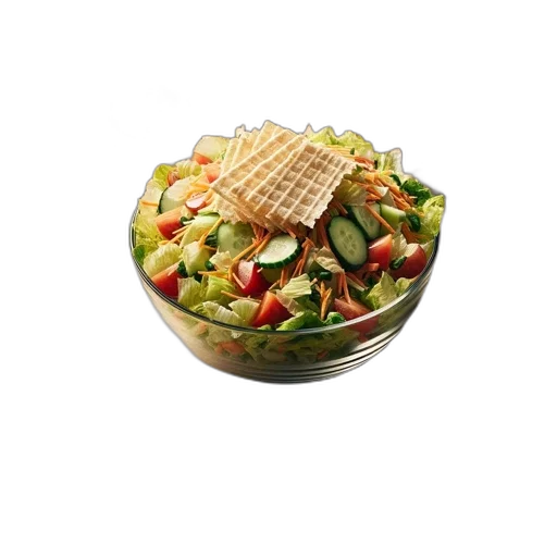 food, crown, 3d render, photorealistic transparent PNG cut-out