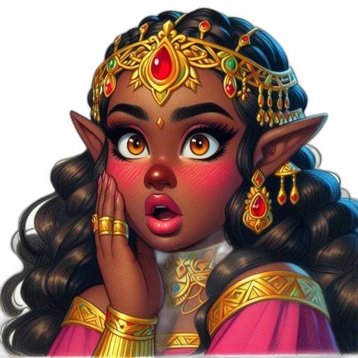 face, crown, jewelry, fantasy art transparent PNG cut-out