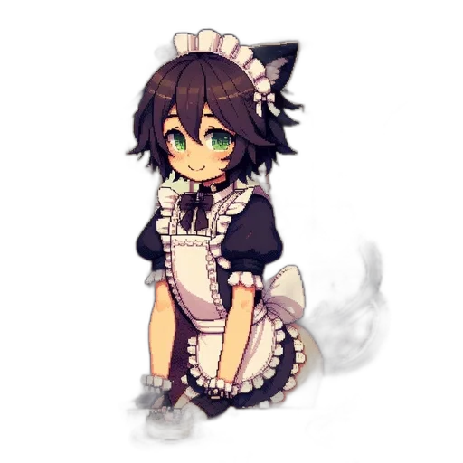 staff, dress, creature, animal transparent PNG cut-out