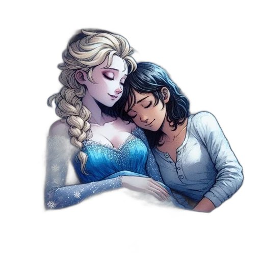 pixel art, watercolor, comic book art, fantasy art transparent PNG cut-out