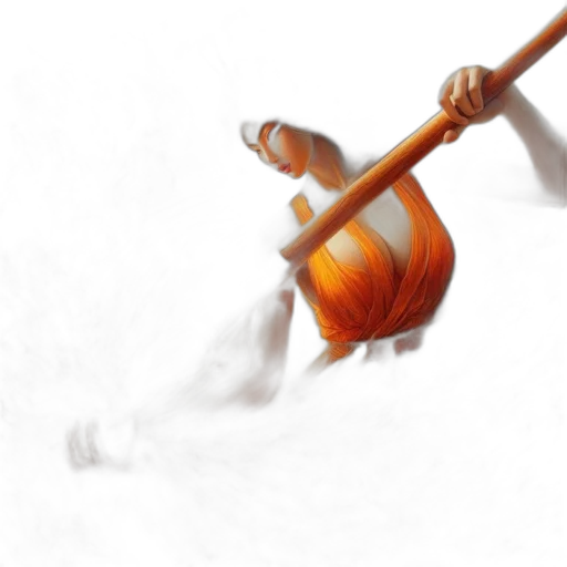 weapon, staff, sword, flower transparent PNG cut-out