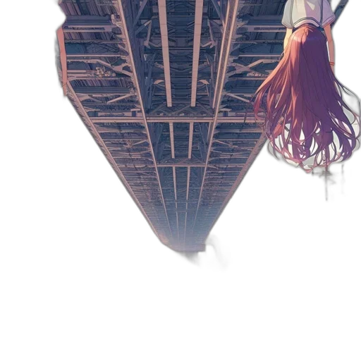 hair, dress, umbrella, building transparent PNG cut-out
