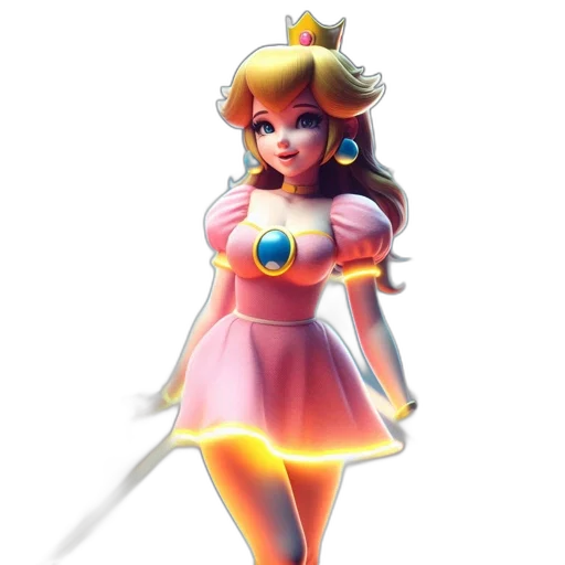 dress, staff, weapon, crown transparent PNG cut-out