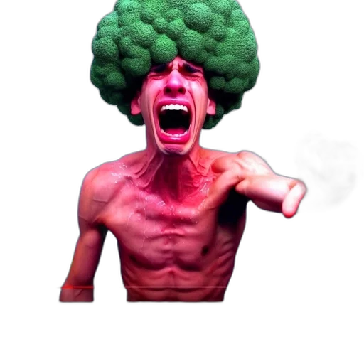 food, creature, face, crown transparent PNG cut-out