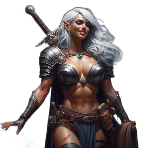 sword, fantasy art, concept art, comic book art transparent PNG cut-out