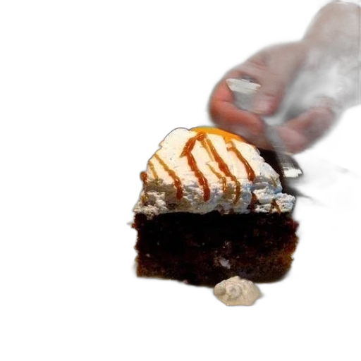 food, photorealistic, fire, slice transparent PNG cut-out