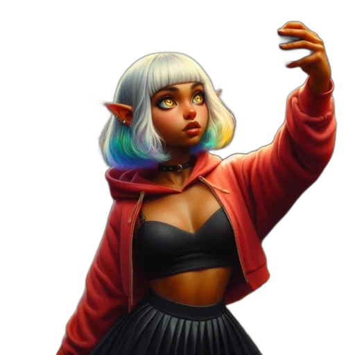 jacket, face, staff, hair transparent PNG cut-out