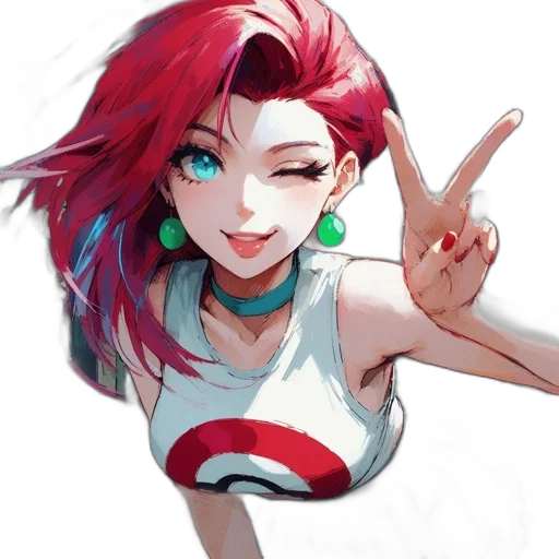 face, weapon, anime, pixel art transparent PNG cut-out