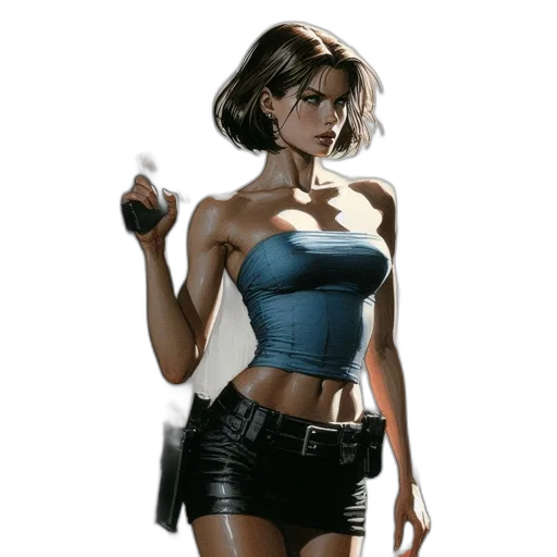 dress, comic book art, concept art, fantasy art transparent PNG cut-out