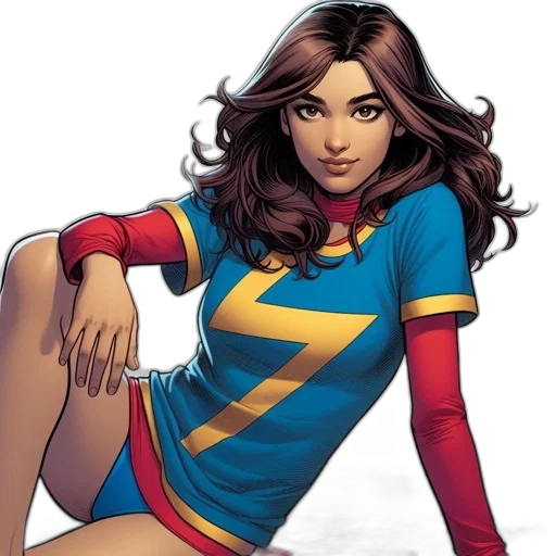 comic book art, concept art, cartoon, female transparent PNG cut-out
