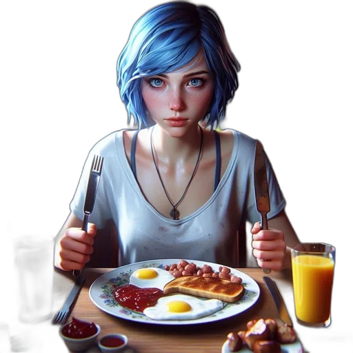 food, robot, face, dress transparent PNG cut-out