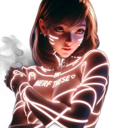 jacket, comic book art, concept art, cyberpunk transparent PNG cut-out