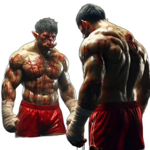 photorealistic, concept art, 3d render, oil painting transparent PNG cut-out