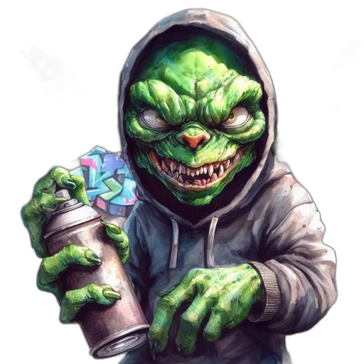 bottle, creature, concept art, pixel art transparent PNG cut-out