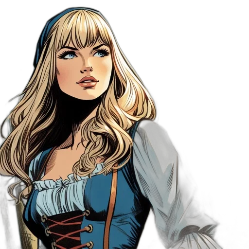 comic book art, fantasy art, concept art, cartoon transparent PNG cut-out