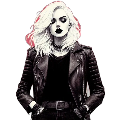 jacket, face, cartoon, comic book art transparent PNG cut-out