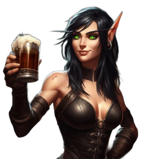 fantasy art, concept art, pixel art, comic book art transparent PNG cut-out