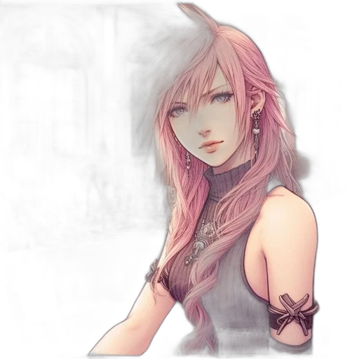 face, fantasy art, concept art, watercolor transparent PNG cut-out