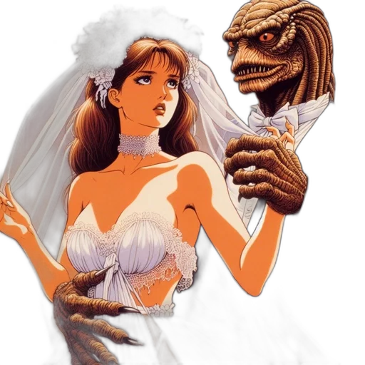 creature, dress, concept art, fantasy art transparent PNG cut-out