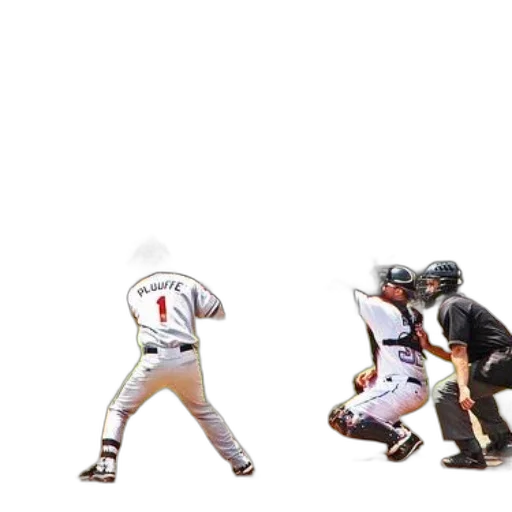 concept art, 3d render, baseball, player transparent PNG cut-out