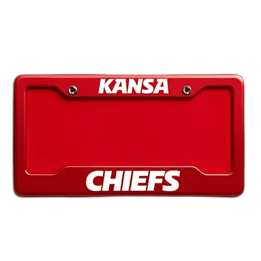 kansas, chiefs, license, plate transparent PNG cut-out