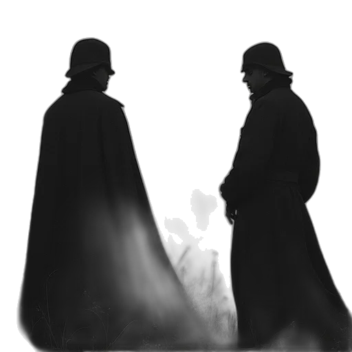 hat, mask, staff, jacket transparent PNG cut-out