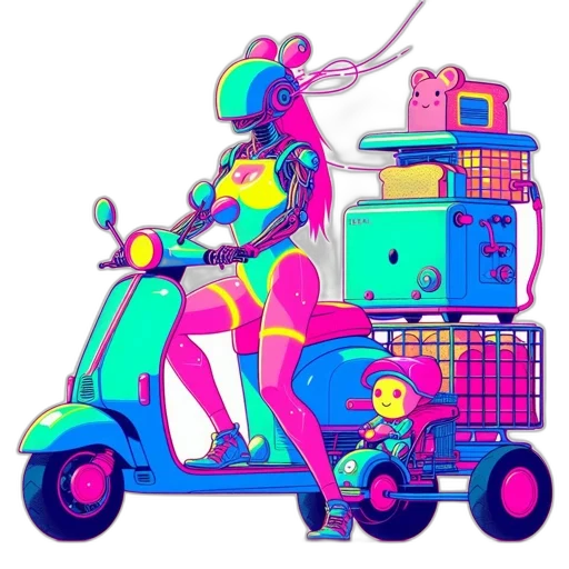robot, car, jacket, furniture transparent PNG cut-out