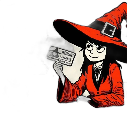 hat, jacket, staff, comic book art transparent PNG cut-out